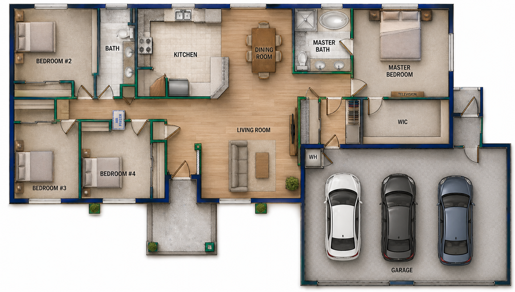 Caribou floor plan