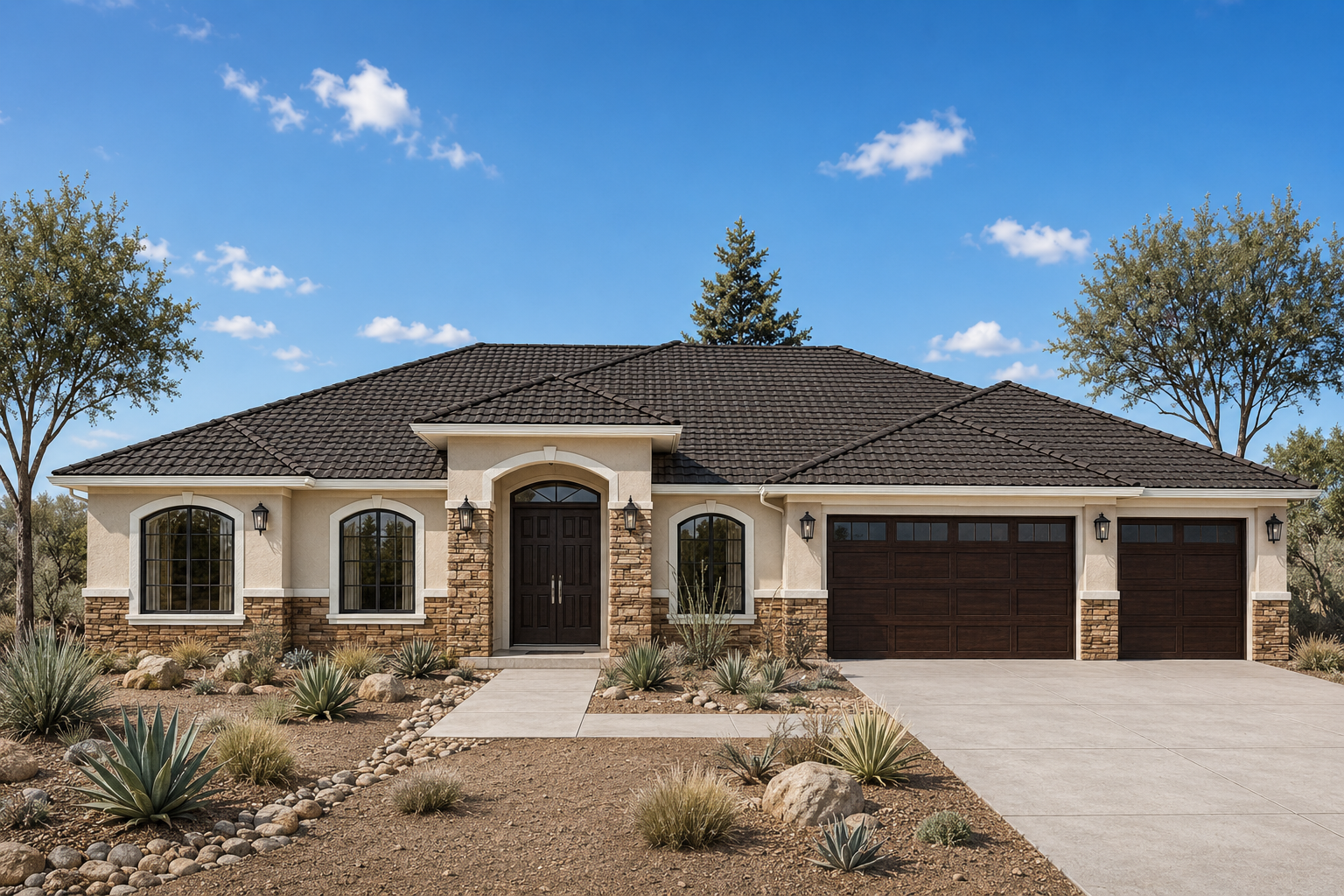 Larch front elevation